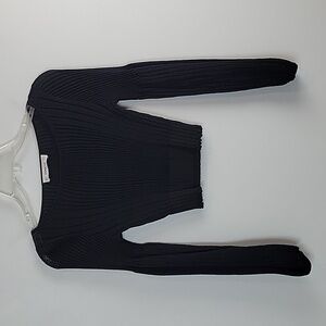 ZARA  knit lantern sleeve crop sweater